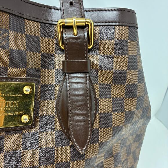 Louis Vuitton Hampstead MM tote bag in Damier Ebene canvas - Picture 9 of 16